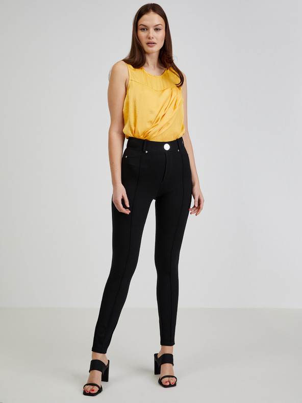 Orsay Čierne dámske nohavice úzkeho strihu ORSAY