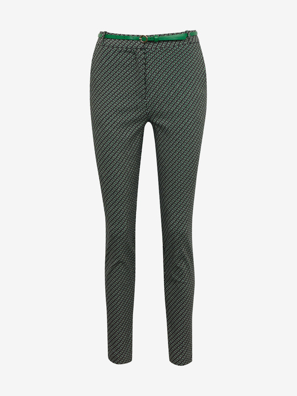 Orsay Čierno-zelené dámske vzorované nohavice ORSAY