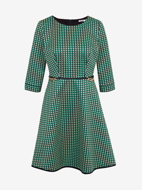Orsay Zelené dámske vzorované šaty ORSAY