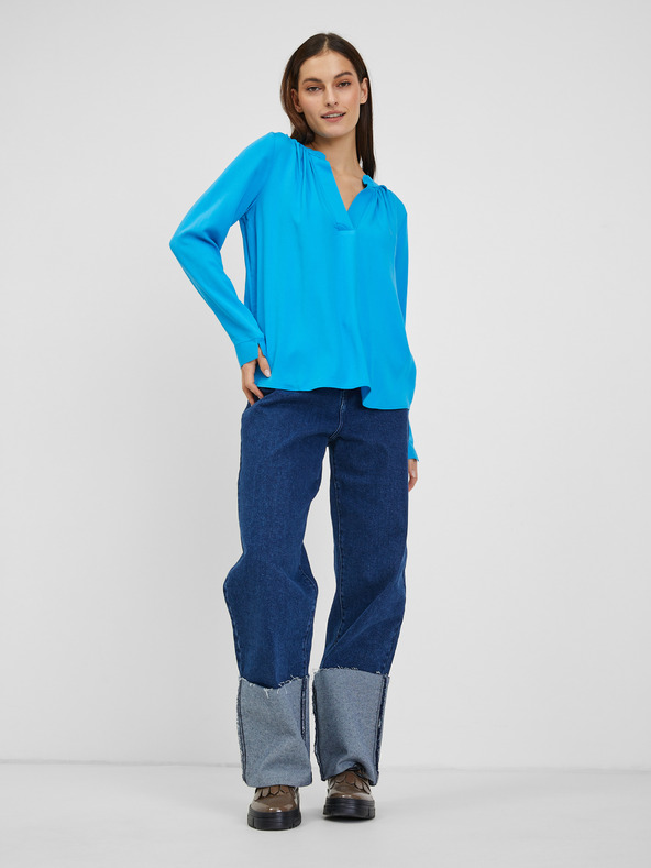 Orsay Modrá dámska blúzka ORSAY
