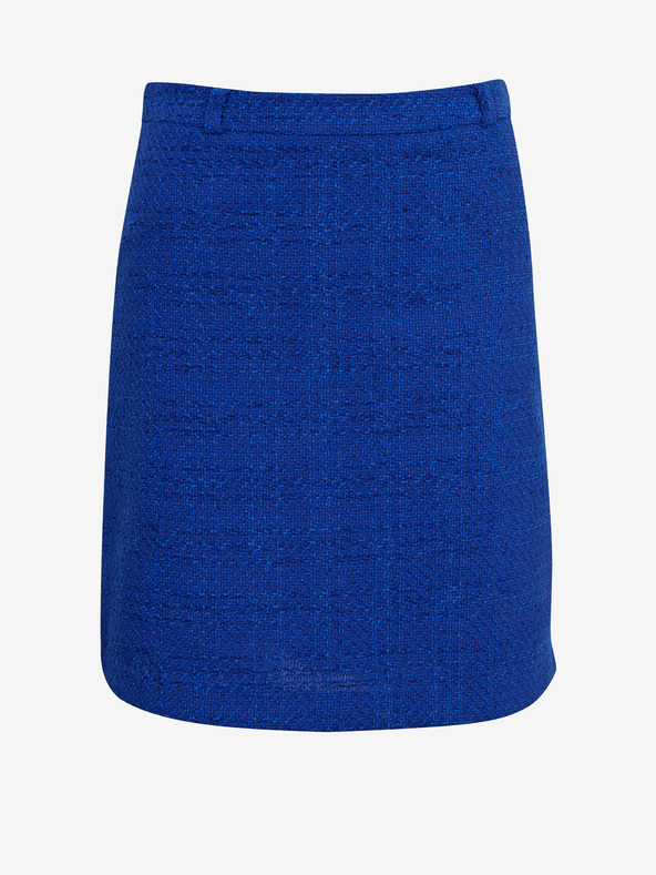 Orsay Modrá dámska kockovaná sukňa ORSAY