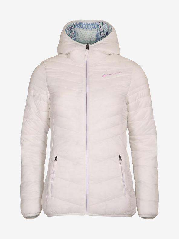 ALPINE PRO Dámska obojstranná hi-therm bunda ALPINE PRO MICHRA biela