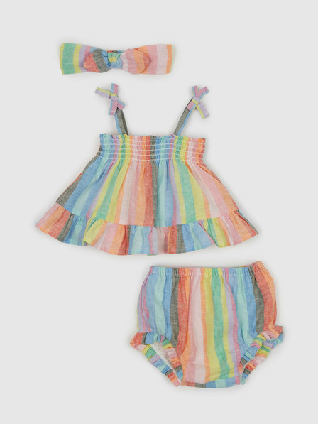 GAP Baby ľanový pruhovaný outfit GAP