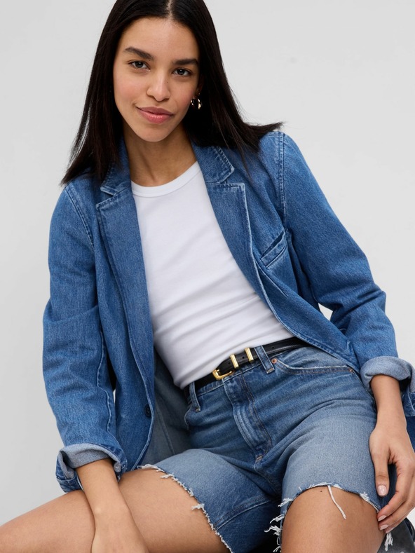 GAP Džínsové kraťasy high rise GAP