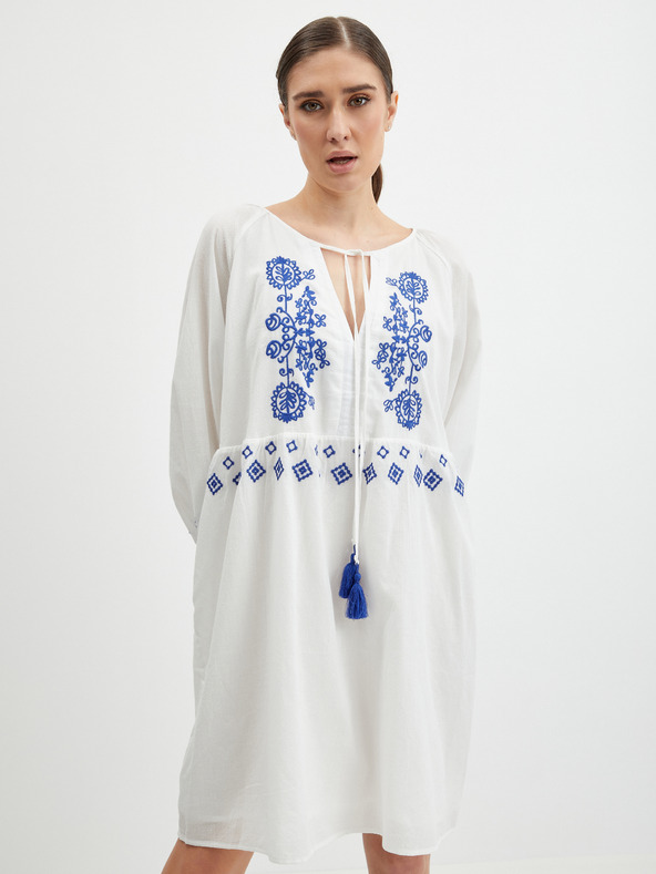 Orsay Biele dámske šaty ORSAY