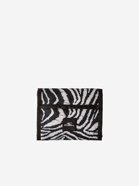 O'Neill Čiernobiela dámska peňaženka so zvieracím vzorom O'Neill POCKETBOOK WALLET