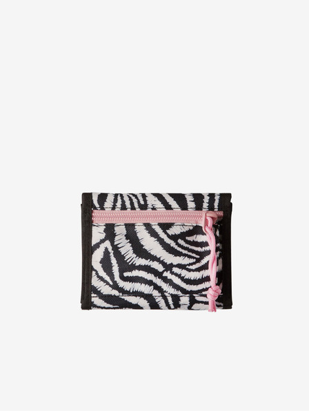 O'Neill Čiernobiela dámska peňaženka so zvieracím vzorom O'Neill POCKETBOOK WALLET