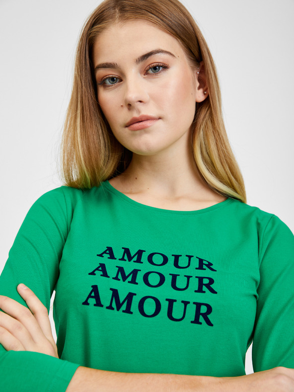 Orsay Zelené dámske tričko ORSAY