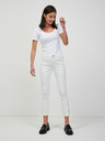 Orsay Biele skrátené skinny fit džínsy ORSAY