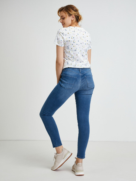 Pepe Jeans Tmavomodré dámske džínsy skinny fit Pepe Jeans Regent
