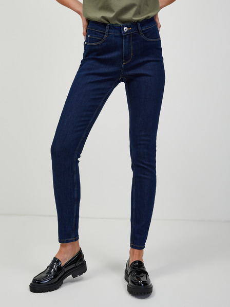 Orsay Tmavmodrné push up skinny fit džínsy ORSAY