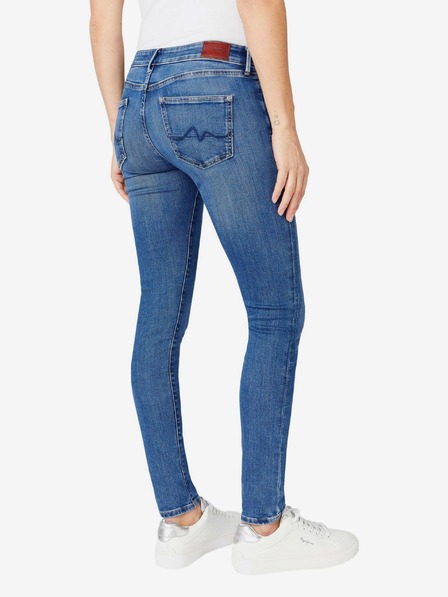 Pepe Jeans Tmavomodré dámske džínsy skinny fit Pepe Jeans Regent