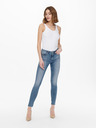 ONLY Modré dámske džínsy skinny fit s vyšívaným efektom ONLY Blush