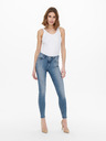 ONLY Modré dámske džínsy skinny fit s vyšívaným efektom ONLY Blush