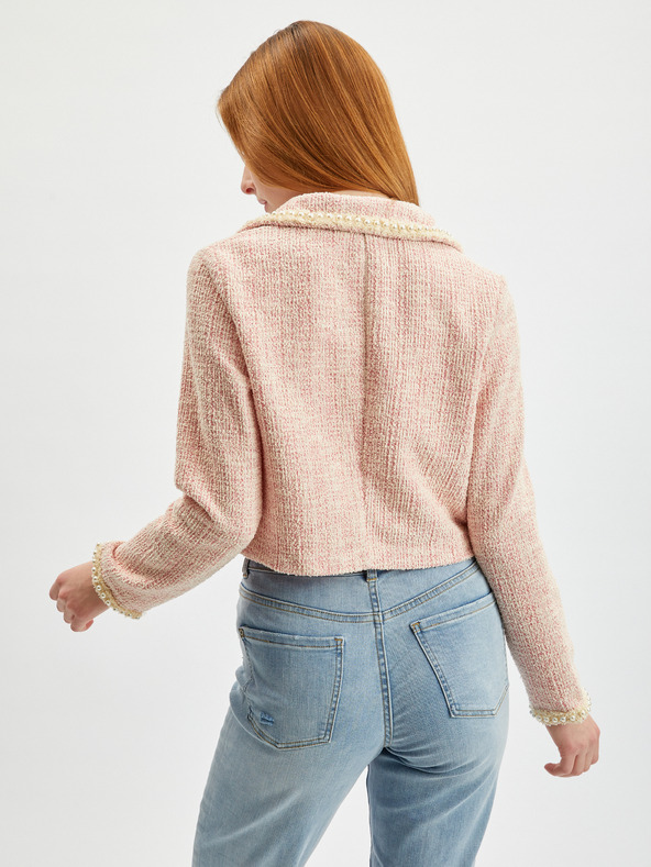 Orsay Svetloružové dámske tvídové sako ORSAY