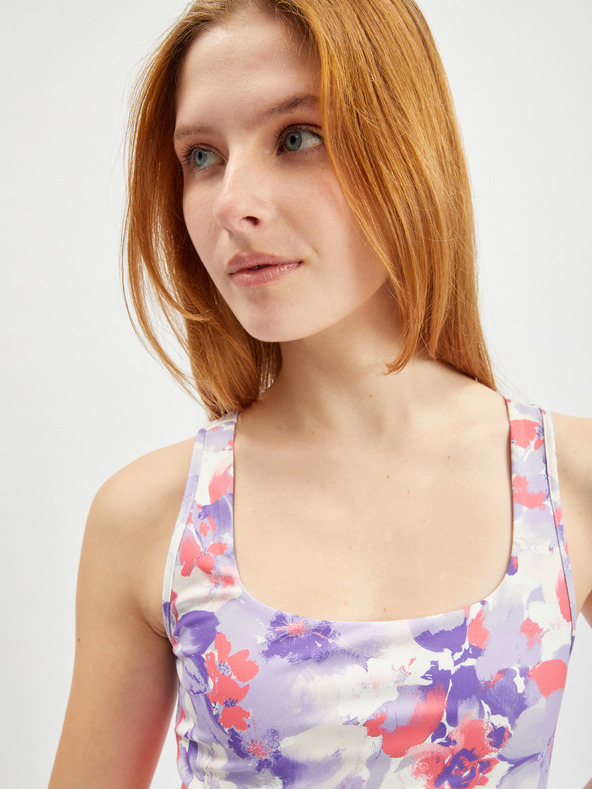 Orsay Svetlofialová dámska kvetinová športová podprsenka ORSAY