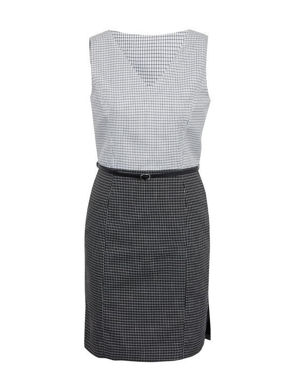 Orsay Šedo-čierne dámske kárované šaty ORSAY