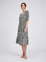 Orsay Bielo-čierne dámske kvetované šaty ORSAY