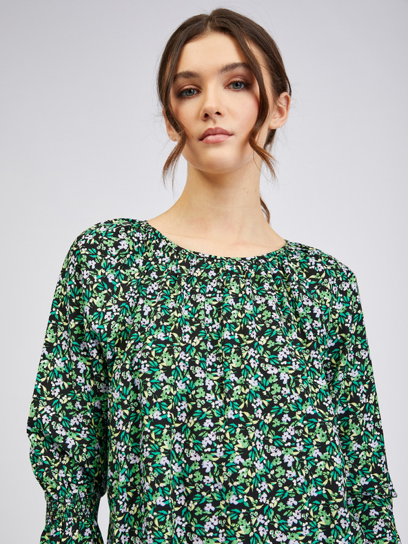 Orsay Zelená dámska vzorovaná blúzka ORSAY