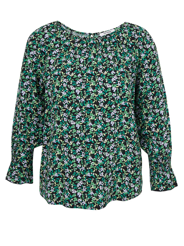 Orsay Zelená dámska vzorovaná blúzka ORSAY