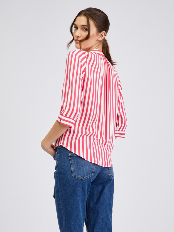 Orsay Bielo-ružová dámska pruhovaná blúzka ORSAY