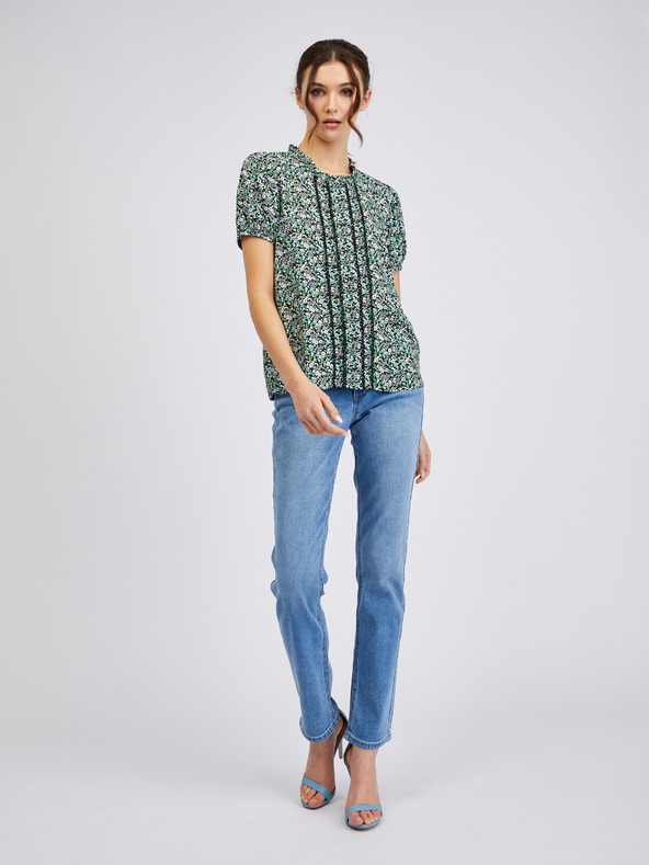 Orsay Zelená dámska vzorovaná blúzka ORSAY