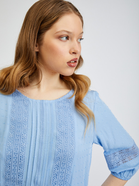 Orsay Svetlomodrá dámska blúzka ORSAY