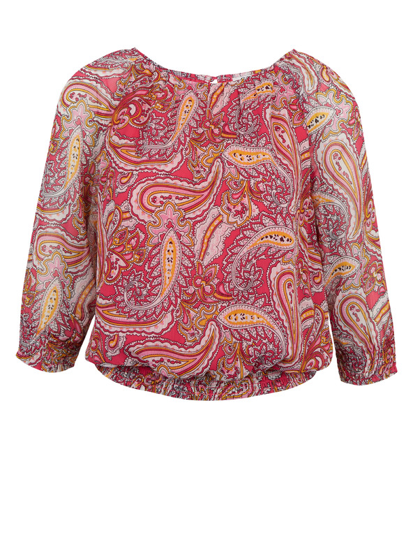 Orsay Červeno-ružová dámska vzorovaná blúzka ORSAY