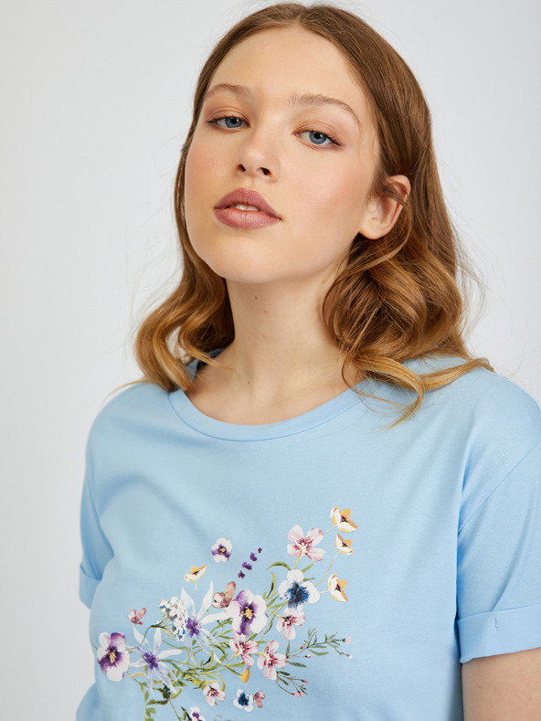 Orsay Svetlomodré dámske tričko ORSAY