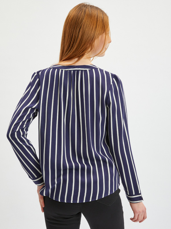 Orsay Bielo-modrá dámska pruhovaná blúzka ORSAY