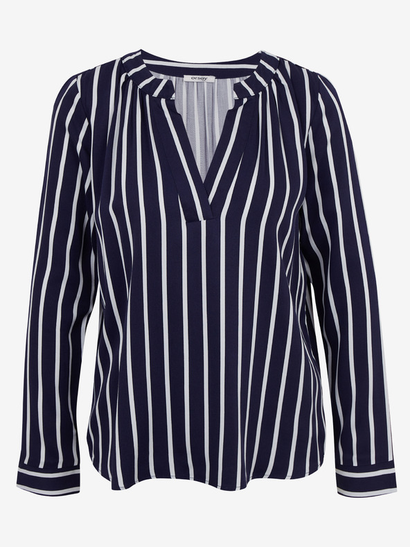 Orsay Bielo-modrá dámska pruhovaná blúzka ORSAY