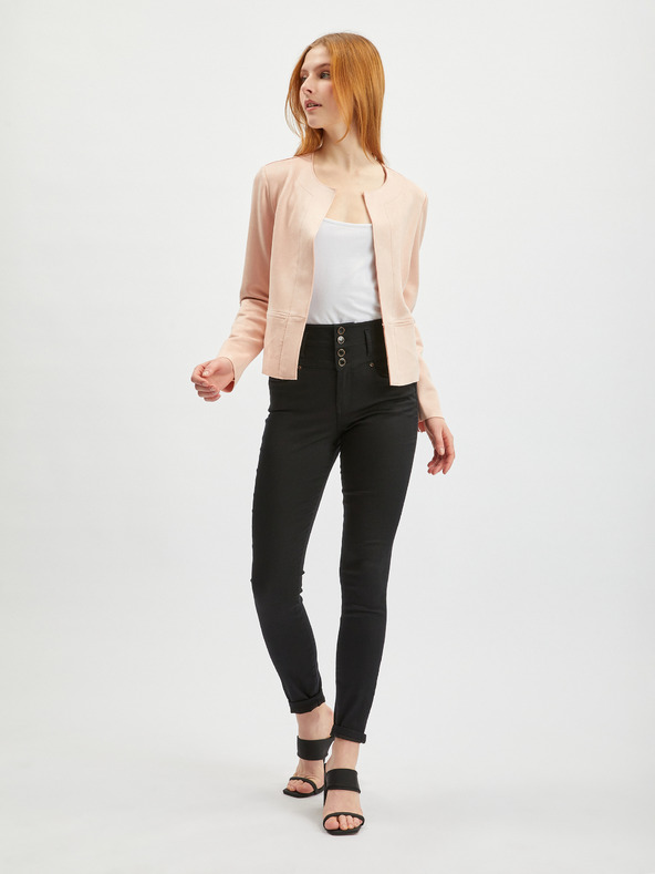 Orsay Marhuľové dámske semišové sako ORSAY