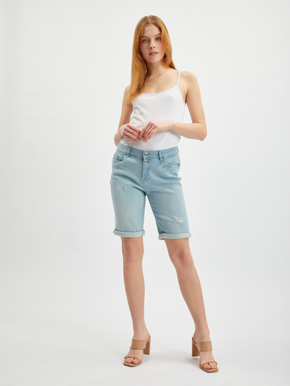 Orsay Svetlomodré dámske džínsové kraťasy ORSAY