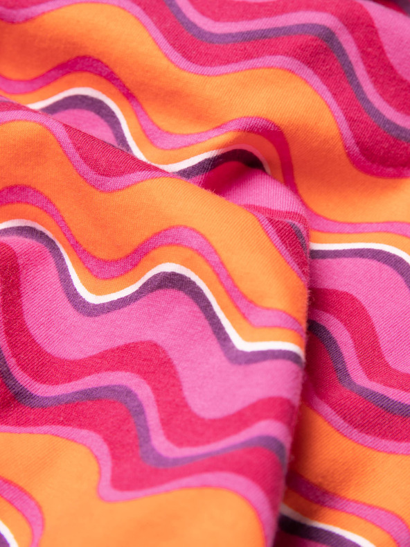 Blutsgeschwister Oranžová a ružová dámska vzorovaná kombinéza Blutsgeschwister