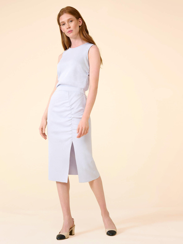 Orsay Svetlomodrá puzdrová sukňa s rozparkom ORSAY