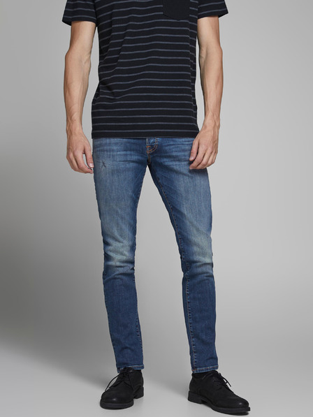 Jack & Jones Modré slim fit džínsy Jack & Jones Glenn