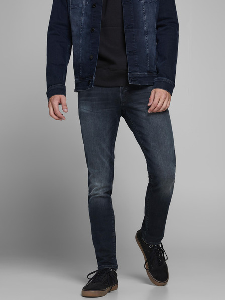 Jack & Jones Tmavomodré slim fit džínsy Jack & Jones Glenn