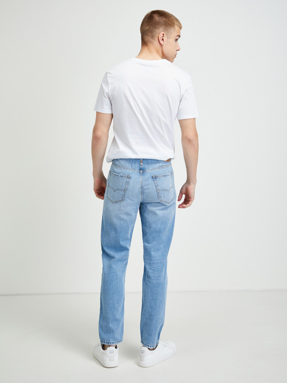 Diesel Svetlomodré pánske roztrhané skinny fit džínsy Diesel Mharky
