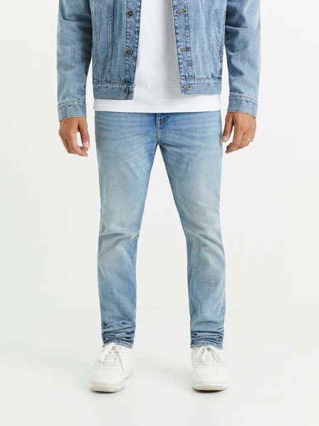 Celio Svetlomodré pánske slim fit džínsy Celio C25 Voslight25