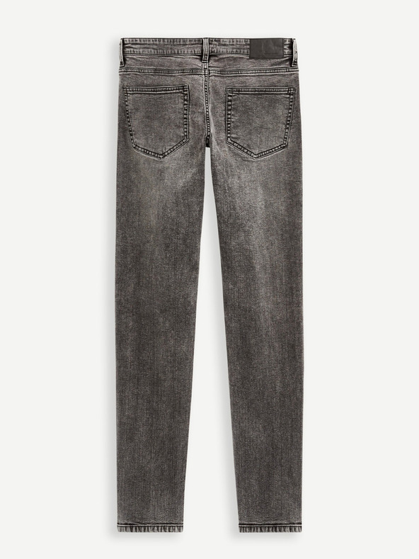 Celio Tmavosivé pánske džínsy slim fit strihu Celio C25 Dosley25
