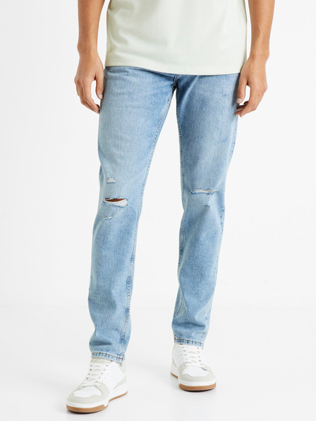 Celio Svetlomodré pánske slim fit džínsy Celio C25 Dostroy2