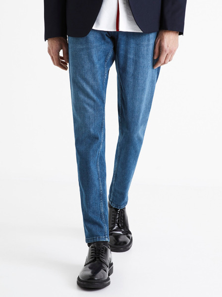 Celio Modré pánske slim fit džínsy Celio C25 Dosoft25