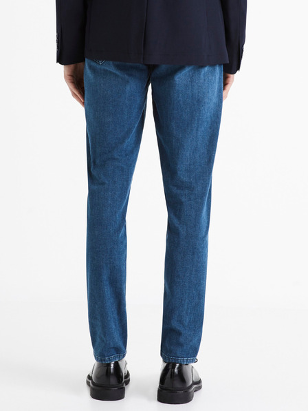 Celio Modré pánske slim fit džínsy Celio C25 Dosoft25