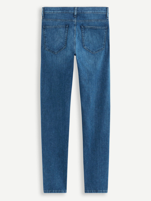 Celio Modré pánske slim fit džínsy Celio C25 Dosoft25