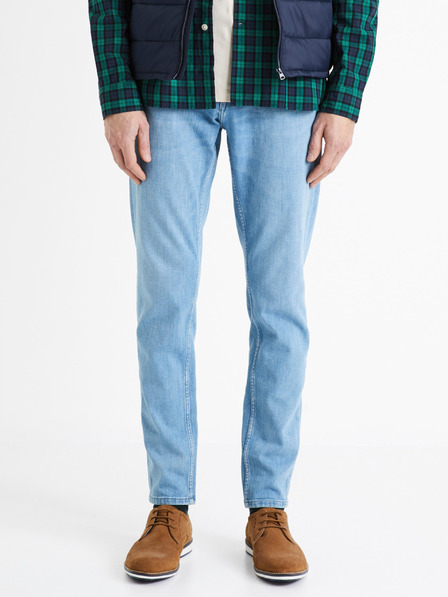 Celio Svetlomodré pánske slim fit džínsy Celio C25 Dosoft25