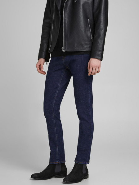 Jack & Jones Tmavomodré slim fit džínsy Jack & Jones Glenn