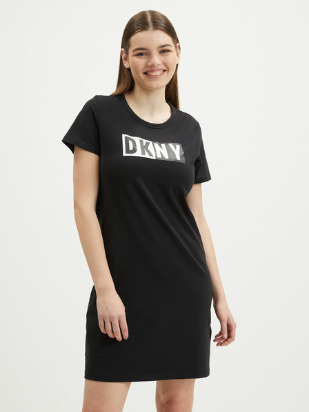 DKNY Čierne dvojfarebné dámske šaty DKNY