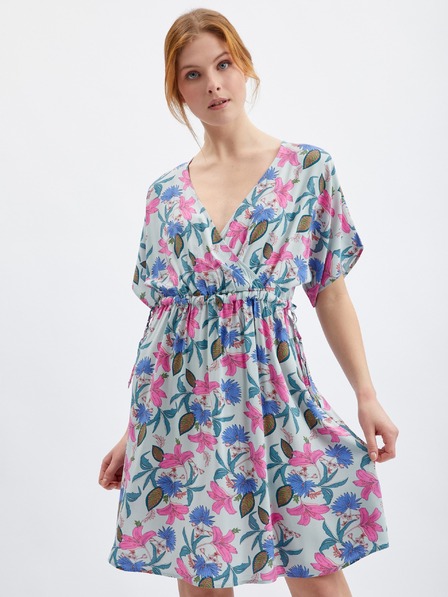 Orsay Svetlomodré kvetinové šaty ORSAY