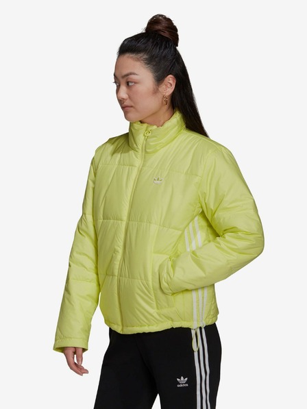 adidas Originals Neónovo žltá dámska prešívaná bunda adidas Originals