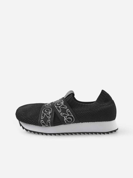 Reima Čierne dievčenskú slip on tenisky Reima Ok